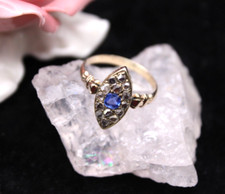 Echte Art Deco Goldring Ring