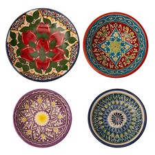 PODARI Lagan Rishtan Keramikteller tief Ø 20 - 33 cm - Usbekischer Teller