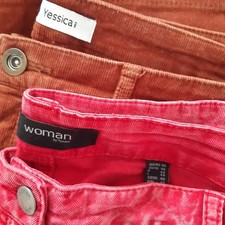 2 Cord Miniröcke Gr. 40 Braun und Rose