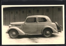 Foto-AK Auto Ford Eifel 1937, KFZ mit heller Karosserie und rückseitigem Ersatz 