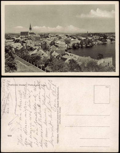 Postcard neuhaus böhmen - postcard, /
