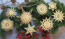 Strohsterne Set 2 Handarbeit