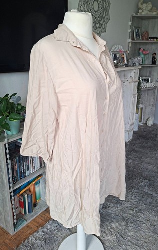 Long bluse viskose beige 46 - long,
