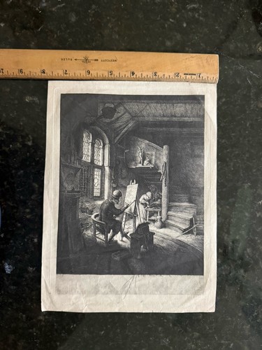 Adriaen van ostade etching - adriaen,