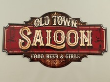 Blechschild Old Town Saloon