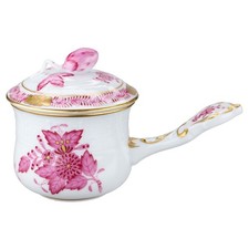 Schokoladentasse m.Deckel Modell 749 Herend Ungarn Apponyi Purpur