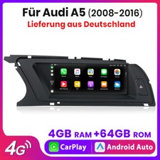 8.8" Android 13 Autoradio für Audi A5 B8 2008-2016 CarPlay DAB+ 64GB GPS Navi 4G