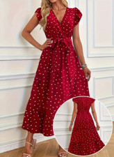 Kleid mit Surplice-Ausschnitt