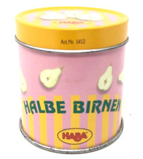 HABA Blechdose 1412 mit Deckel - Halbe Birne - ohne Inhalt - Kaufladen