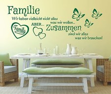 Wandtattoo Spruch Familie Wir haben Aber zusammen Wohnzimmer Wandaufkleber 1