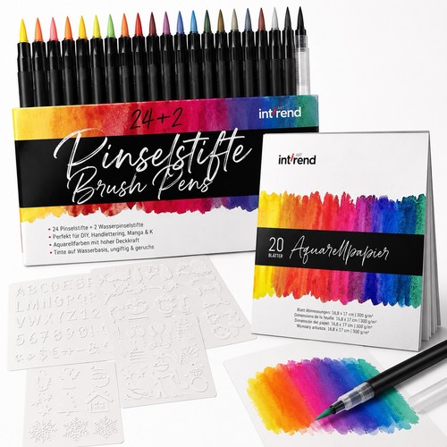 Aquarellstifte brush pen - brush,