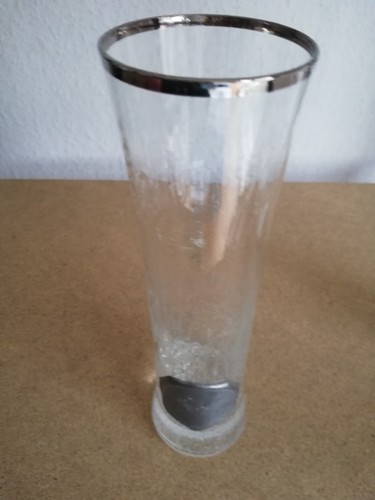 Vase silberrand mit - vase,,