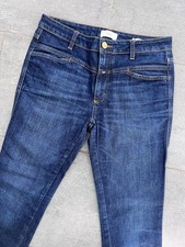 CLOSED CROPPED WORKER  JEANSHOSE DAMENHOSE  GR. 34 W26 BLAU TOP