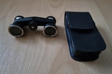 ROW Rathenow Theastar S - Opernglas Fernglas schwarz - mit Leder-Etui 