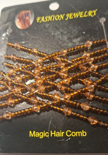 Doppelseitige haarspange braun - haarspange,