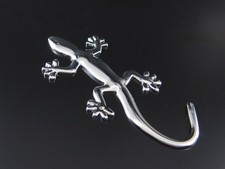 Auto Aufkleber 3D Chrom Gecko