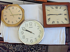 3 Wanduhren Seiko-Citizen-Europa, Quartz, Sehr Selten, Europa wiegt ca 2,7 Kilo