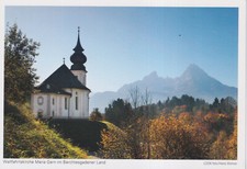 Alte Postkarte - Wallfahrtskirche Maria Gern im Berchtesgadener Land
