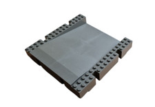 LEGO® Rampe Bahnsteig Hafen Platte 16x16x2 1/3 alt Dunkelgrau 2642