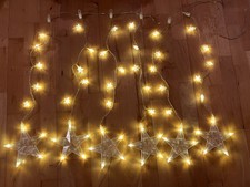LED Sternenvorhang Lichterkette warmweiß für innen und außen
