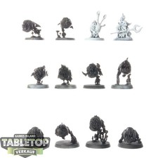 Gloomspite Gitz - 12 Squig Herd - grundiert