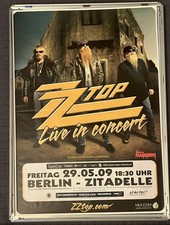 ORIGINAL TOUR POSTER GERMANY BERLIN ZZ TOP  2009