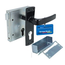 Türschloss schließende Falle - Kastenschloss Kurzschild Türdrücker - DIN li / re