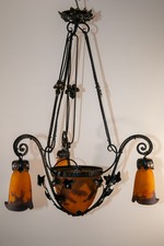 Art Deco Deckenleuchte, Muller