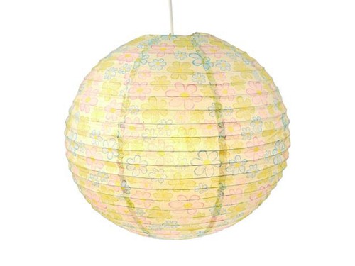 Papier lampenschirm gelb für - papier,