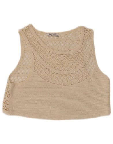 Zara damen crop häkel bluse - häkel,