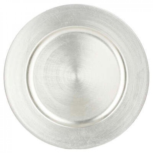Deko-Teller/silber/glatte