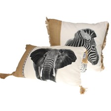 Dekokissen Zebra Elefant vers