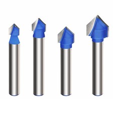 4 Stück V-Nut Fräser Bit CNC