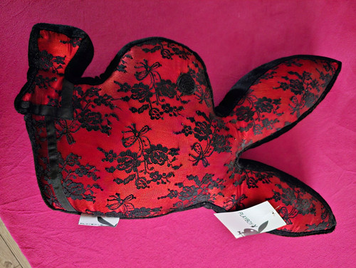 Playboy kissen rot schwarz mit - playboy,