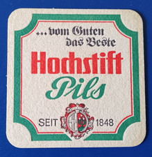 Bierdeckel Brauerei Hochstift Pils Fulda - vom Guten das Beste