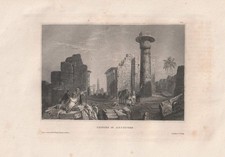 c1850 Theben Ägypten Ruinen