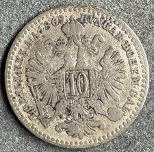 10 Kreuzer 1869 Österreich