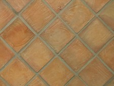 Originale Handform-Cotto Terrakotta-Bodenfliesen 23x23x2 Terracotta