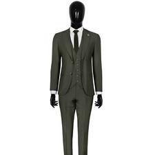 Slim Fit Herrenanzug in Khaki