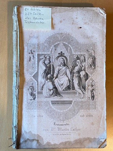 Antike bibel lutherbibel von - antike,