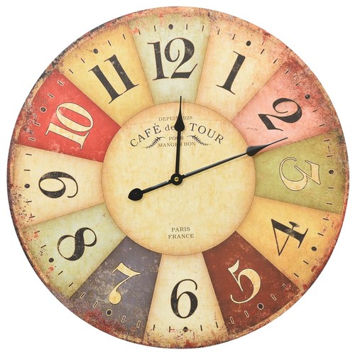Vintage wanduhr holz lautlos - holz,