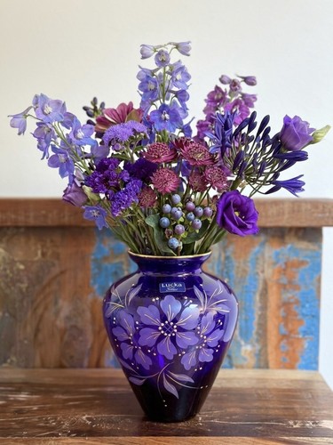 Vase lucka glas kobaltblau - lucka,