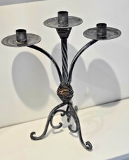 Vintage Schmiedeeisen 3 Armig