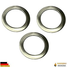 3 Ethanol Sparplatten aus Edelstahl für Brennstoffdosen Ethanol Gel Kamin Ø  7cm