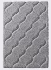 Teppich grau 200x300cm HEINE Hochflor Teppich Hoch-/Tief-Struktur Gr.5 - P790.A