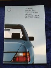 Mercedes W 124, 200, 200 E, 230 E, 260 E, 260 E 4Matic, 300 E, Prospekt 12.1986