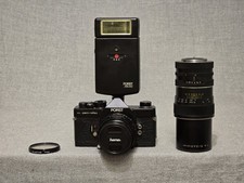Porst Compact Reflex mit Zwei Objek Lenses 1.8/50 und 4.5/240 Lens