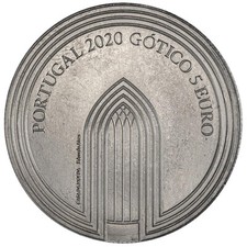 Euromünze Gotik Europa Stern Serie 2020 - Portugal - Kupfer-Nickel Bankfrisch