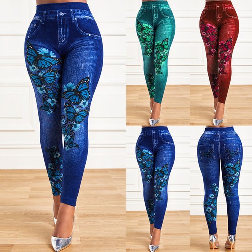 Damen denim optik - denim-optik, leggings