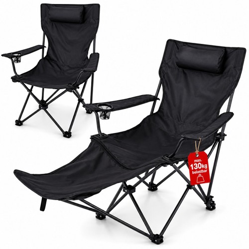 Verstellbarer campingstuhl mit - verstellbarer,